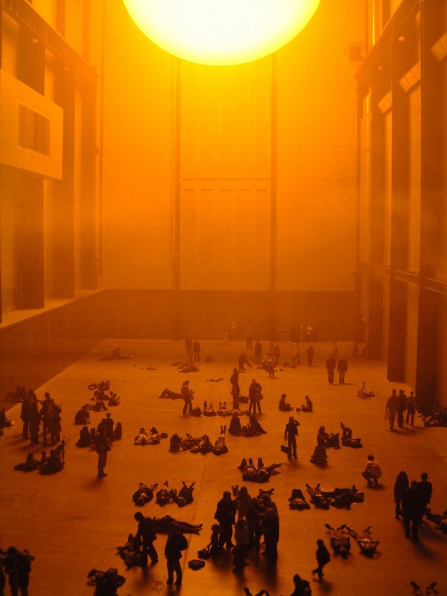 Olafur Elíasson's The Weather Project at Tate Modern. Elíasson's work is availble on Artsp